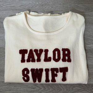 Taylor Swift Red Varsity Knit Sweater